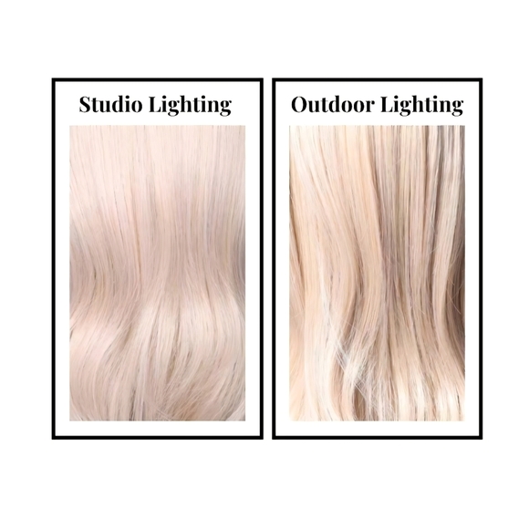 Chelsey Smith Cosmetics Melrose W/Bangs, Soft Blonde, 23". NWT - Picture 5 of 6